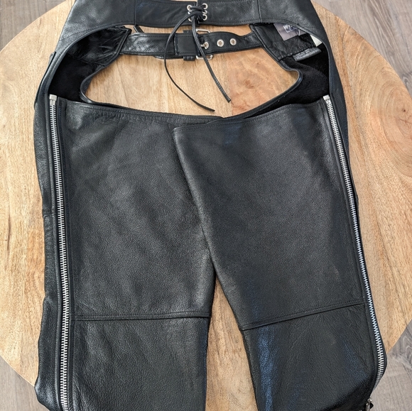 Leather Riding Chaps - Picture 2 of 5